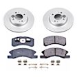 2017 Mitsubishi Mirage - Front Brake Disc and Pad Kit, Plain Surface, 4 Lugs, 251.2 mm, Ceramic, 1.2L 3Cyl, Z17 Evolution Geomet Coated