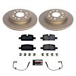 CRK8173 Rear Brake Disc and Pad Kit, Geomet Coated, Plain Surface, 6 Lugs, 345.2 mm, Ceramic, Z17 Evolution Geomet Coated