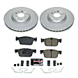 2022 Volvo S90 - Front Brake Disc and Pad Kit, Plain Surface, 5 Lugs, 322 mm, Carbon Fiber Ceramic, 2.0L 4Cyl, Z23 Evolution Sport Geomet Coated
