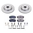 CRK8327 Front Brake Disc and Pad Kit, Geomet Coated, Plain Surface, 5 Lugs, 295.8 mm, Ceramic, Z17 Evolution Geomet Coated