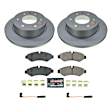 2024 Mercedes Benz Sprinter 2500 - Rear Brake Disc and Pad Kit, Plain Surface, 6 Lugs, 298 mm, Carbon Fiber Ceramic, with Manual Parking Brake, 2.0L 4Cyl, Z17 Evolution Geomet Coated