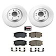 2021 Kia Soul - Front Brake Disc and Pad Kit, Geomet Coated, Plain Surface, 5 Lugs, 305 mm, Ceramic, 1.6L 4Cyl, Z17 Evolution Geomet Coated