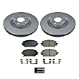 2025 Hyundai Santa Cruz - Front Brake Disc and Pad Kit, Plain Surface, 5 Lugs, 325 mm, Ceramic, 2.5L 4Cyl, Z17 Evolution Geomet Coated