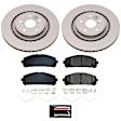 2022 Toyota Highlander - Front Brake Disc and Pad Kit, Plain Surface, 5 Lugs, 340 mm, Ceramic, 3.5L 6Cyl, Z17 Evolution Geomet Coated
