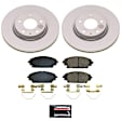2022 Mazda CX-30 - Front Brake Disc and Pad Kit, Plain Surface, 5 Lugs, 294.9 mm, Ceramic, Vehicles Built For United States Market Only, 2.5L 4Cyl, Z17 Evolution Geomet Coated