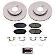 2020 Mazda 3 - Front Brake Disc and Pad Kit, Plain Surface, 5 Lugs, 279.8 mm, Ceramic, FWD, 2.0L 4Cyl, Z17 Evolution Geomet Coated