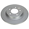CRK8809 Front and Rear Brake Disc and Pad Kit, Plain Surface, 5 Lugs, 283.9 mm, Ceramic, Z17 Evolution Geomet Coated
