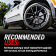 2013 Cadillac XTS - Front Brake Disc and Pad Kit, Geomet Coated, Plain Surface, 5 Lugs, 345 mm, Ceramic, 3.6L 6Cyl, Z17 Evolution Geomet Coated