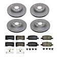 2021 Tesla Model 3 - Front and Rear Brake Disc and Pad Kit, Plain Surface, 5 Lugs, 320.3 mm, Ceramic, Z17 Evolution Geomet Coated