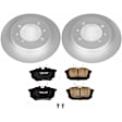 2002 Volvo S40 - Rear Brake Disc and Pad Kit, Plain Surface, 4 Lugs, 260 mm, Carbon Fiber Ceramic, Z23 Evolution Sport Geomet Coated