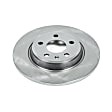 EBR1007 Rear, Driver or Passenger Side Brake Disc, Plain Surface, Vented, 5 Lugs, Autospecialty By Powerstop