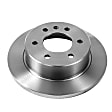 EBR1038 Rear, Driver or Passenger Side Brake Disc, Natural Finish, Plain Surface, Vented, 6 Lugs, Autospecialty By Powerstop