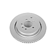 EBR1046EVC Rear, Driver or Passenger Side Brake Disc, Geomet Coated, Plain Surface, Vented, 5 Lugs, Evolution Geomet Coated High Carbon