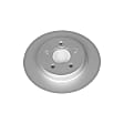 EBR1066EVC Rear, Driver or Passenger Side Brake Disc, Geomet Coated, Plain Surface, Solid, 5 Lugs, Evolution Geomet Coated High Carbon