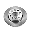 EBR1069 Rear, Driver or Passenger Side Brake Disc, Natural Finish, Plain Surface, Vented, 5 Lugs, Autospecialty By Powerstop