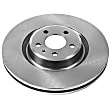 EBR1210 Front, Driver or Passenger Side Brake Disc, Natural Finish, Plain Surface, Vented, 5 Lugs, Autospecialty By Powerstop