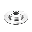 EBR1235 Rear, Driver or Passenger Side Brake Disc, Natural Finish, Plain Surface, Vented, 5 Lugs, Autospecialty By Powerstop