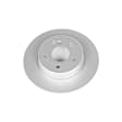 EBR1241EVC Rear, Driver or Passenger Side Brake Disc, Geomet Coated, Plain Surface, Solid, 5 Lugs, 3.2L, 6Cyl, Evolution Geomet Coated High Carbon