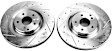 2006 Mercedes Benz CLK500 - Front Brake Disc, Cross-drilled and Slotted, Vented, 5 Lugs, 5.0L 8Cyl, Evolution Drilled & Slotted Series