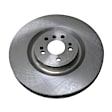 EBR1461 Front, Driver or Passenger Side Brake Disc, Natural Finish, Plain Surface, Vented, 5 Lugs, Autospecialty By Powerstop
