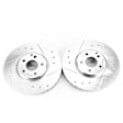 EBR1628XPR Front Drilled, Slotted and Zinc Plated Brake Rotors