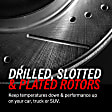 EBR419XPR Front Brake Disc, Cross-drilled and Slotted, Vented, 5 Lugs, 286 mm,, Evolution Drilled & Slotted Series