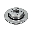 EBR670 Rear, Driver or Passenger Side Brake Disc, Natural Finish, Plain Surface, Vented, 5 Lugs, 294 mm, 3.0L, 6Cyl, Autospecialty By Powerstop