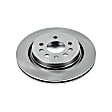 EBR680 Rear, Driver or Passenger Side Brake Disc, Natural Finish, Plain Surface, Vented, 5 Lugs, Autospecialty By Powerstop