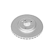 EBR838EVC Front, Driver or Passenger Side Brake Disc, Geomet Coated, Plain Surface, Vented, 5 Lugs, Evolution Geomet Coated High Carbon