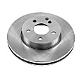 2012 Mercedes Benz C250 - Front, Driver or Passenger Side Brake Disc, Natural Finish, Plain Surface, Vented, 5 Lugs, With 295mm OE Non-Drilled Front Rotors, 2.5L 6Cyl, Autospecialty By Powerstop