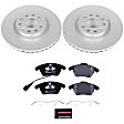 ESK2259 Front Brake Disc and Pad Kit, Plain Surface 5 Lugs 312 mm Semi-metallic Euro-Stop