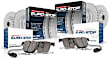 2018 Volvo V60 - Front and Rear Brake Disc and Pad Kit, Plain Surface, 5 Lugs, 302 mm, Ceramic, with 336mm front rotors and vented rear rotors, Euro-Stop