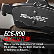 4-Wheel Set Power Stop&reg; ESK4420 Front and Rear Euro-Stop High-Carbon Coated Rotors, ECE-R90 Brake Pads Made in Europe + Hardware Kit