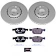 2014 Volvo XC60 - Front Brake Disc and Pad Kit, Plain Surface, 5 Lugs, 328.2 mm, Semi-metallic, Euro-Stop
