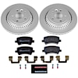 2017 Volvo XC60 - Rear Brake Disc and Pad Kit, Plain Surface, 5 Lugs, 302.2 mm, Semi-metallic, Euro-Stop