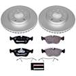 ESK572 Front Brake Disc and Pad Kit, Plain Surface 5 Lugs 280 mm Semi-metallic Euro-Stop