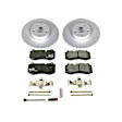 ESK6231 Front Brake Disc and Pad Kit, Geomet Coated, Cross-Drilled, 5 Lugs, 335 mm, Semi-metallic, Euro-Stop