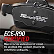 2022 Volvo S90 - Front Brake Disc and Pad Kit, Plain Surface, 5 Lugs, 345 mm, Semi-metallic, With Front Disc, With Rear Disc, 2.0L 4Cyl, Euro-Stop