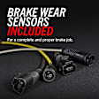 ESK912 Front and Rear Brake Disc and Pad Kit, Plain Surface, 4 Lugs, Semi-Metallic, Euro-Stop