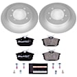 2003 Volvo S40 - Rear Brake Disc and Pad Kit, Plain Surface, 4 Lugs, 260 mm, Semi-metallic, Euro-Stop