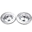 JBR1107XPR Front Brake Disc, Cross-drilled and Slotted, Vented, 5 Lugs, 324.1 mm, 3.5L, 6Cyl, Evolution Drilled & Slotted Series