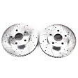 2008 Toyota Tacoma - Front Brake Disc, Silver zinc-plated, Cross-drilled and Slotted, Vented, 5 Lugs, 275.08 mm, 5 Stud, 6 Stud, 4.0L 6Cyl, Evolution Drilled & Slotted Series