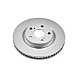 JBR1127EVC Front, Driver or Passenger Side Brake Disc, Plain Surface, Vented, 5 Lugs, Evolution Geomet Coated High Carbon