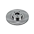 2023 Toyota GR86 - Front, Driver or Passenger Side Brake Disc, Natural Finish, Plain Surface, Vented, 5 Lugs, 2.4L 4Cyl, Autospecialty By Powerstop