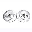 JBR1173XPR Front Brake Disc, Cross-drilled and Slotted, Vented, 5 Lugs, 295.91 mm,, Evolution Drilled & Slotted Series