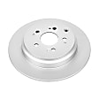 JBR1332EVC Rear, Driver or Passenger Side Brake Disc, Plain Surface, Solid, 5 Lugs,, Evolution Geomet Coated High Carbon