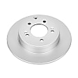JBR1337EVC Rear, Driver or Passenger Side Brake Disc, Plain Surface, Solid, 5 Lugs,, Evolution Geomet Coated High Carbon