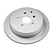 JBR1389EVC Rear, Driver or Passenger Side Brake Disc, Plain Surface, Solid, 5 Lugs,, Evolution Geomet Coated High Carbon