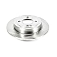 JBR1565 Rear, Driver or Passenger Side Brake Disc, Natural Finish, Plain Surface, Vented, 4 Lugs, 1.6L, 4Cyl, Autospecialty By Powerstop