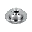 JBR1576 Rear, Driver or Passenger Side Brake Disc, Natural Finish, Plain Surface, Vented, 5 Lugs, Autospecialty By Powerstop